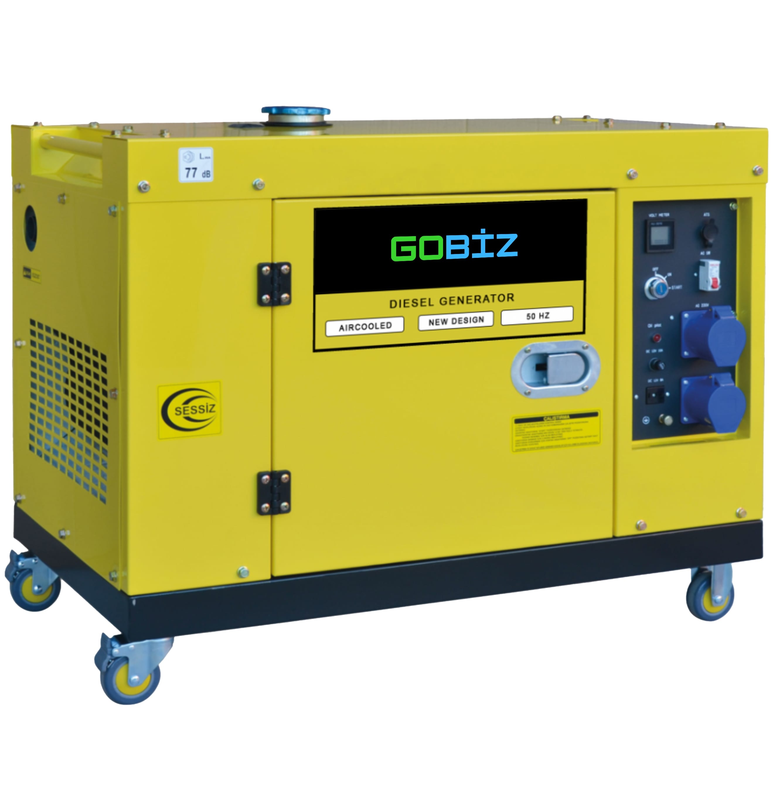 GOBİZ GO-KDM17 KABİNLİ DİZEL PORTATİF JENERATÖR